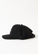 Afends Unisex Credits - Recycled 6 Panel Cap - Black - Afends unisex credits   recycled 6 panel cap   black   sustainable clothing   streetwear