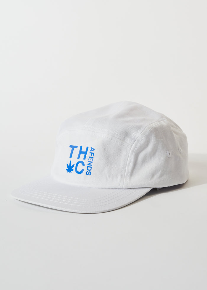 Afends Unisex Rolled Up - Hemp Panelled Cap - White - Sustainable Clothing - Streetwear