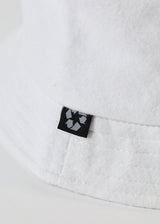 Afends Unisex Naughty - Recycled Fleece Bucket Hat - White - Afends unisex naughty   recycled fleece bucket hat   white   sustainable clothing   streetwear