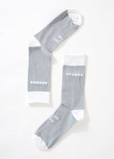 Afends Unisex Build It - Hemp Crew Socks - Grey - Afends unisex build it   hemp crew socks   grey   sustainable clothing   streetwear