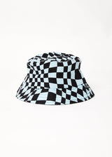 Afends Unisex Void - Hemp Check Bucket Hat - Sky Blue - Afends unisex void   hemp check bucket hat   sky blue   sustainable clothing   streetwear