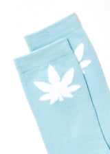 Afends Unisex Controlla - Hemp Crew Socks - Sky Blue - Afends unisex controlla   hemp crew socks   sky blue   sustainable clothing   streetwear