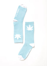 Afends Unisex Controlla - Hemp Crew Socks - Sky Blue - Afends unisex controlla   hemp crew socks   sky blue   sustainable clothing   streetwear