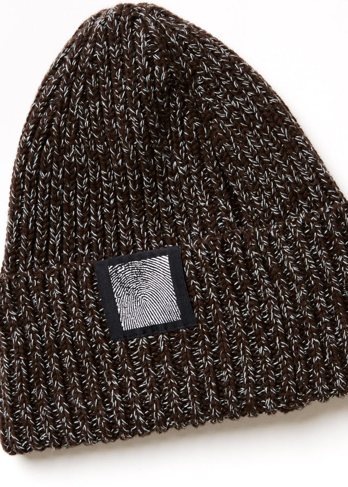Afends Unisex Solace - Unisex Knitted Beanie - Coffee - Sustainable Clothing - Streetwear