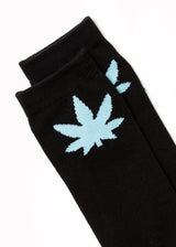 Afends Unisex Controlla - Hemp Crew Socks - Black - Afends unisex controlla   hemp crew socks   black   sustainable clothing   streetwear