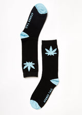 Afends Unisex Controlla - Hemp Crew Socks - Black - Afends unisex controlla   hemp crew socks   black   sustainable clothing   streetwear