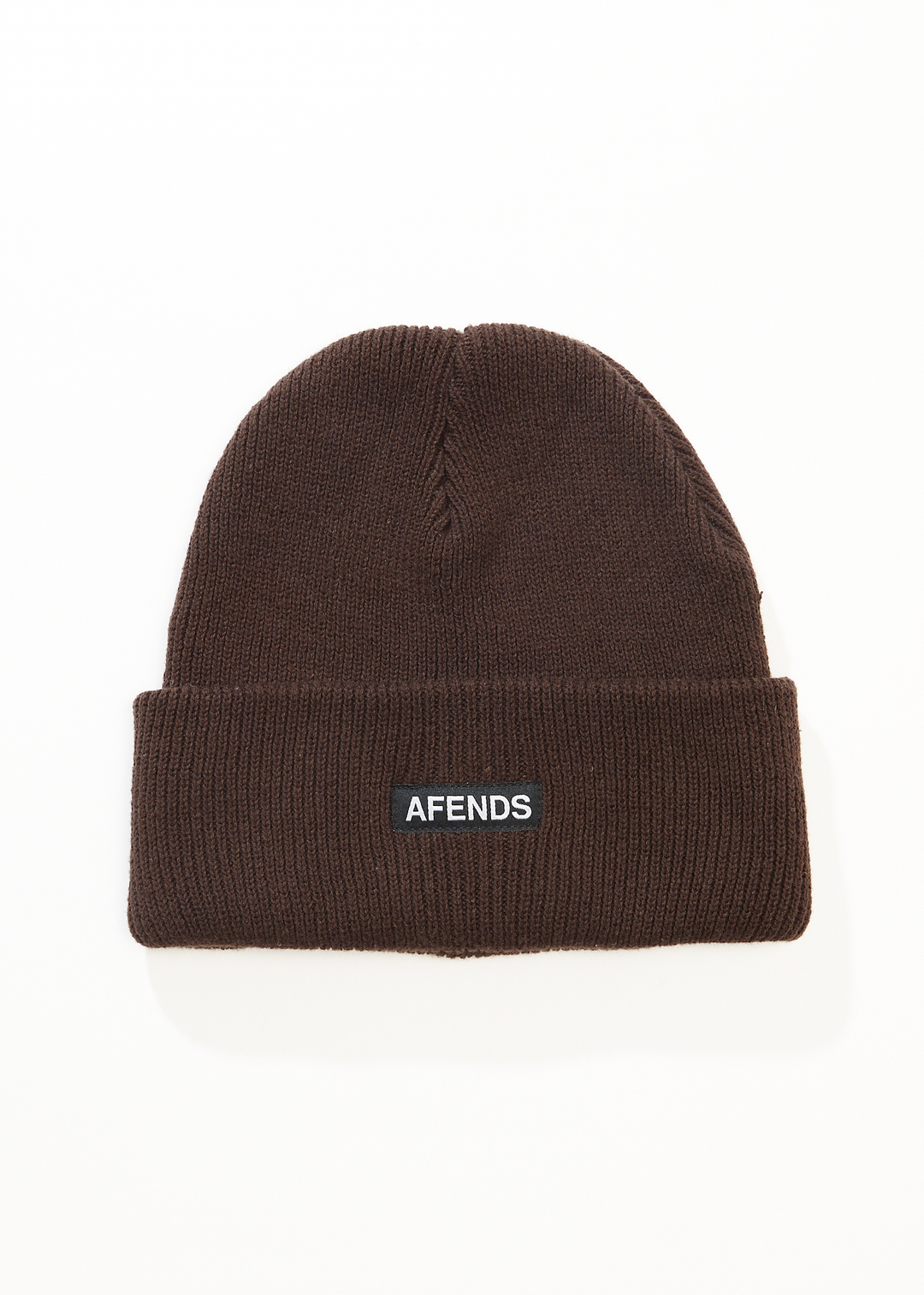 Afends Mens Hometown - Recycled Beanie - Coffee - Sustainable Clothing - Streetwear