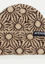 Afends Unisex Dandy - Floral Knit Beanie - Toffee - Afends unisex dandy   floral knit beanie   toffee   sustainable clothing   streetwear