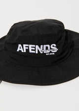 Afends Unisex Vinyl - Bucket Hat - Black - Afends unisex vinyl   bucket hat   black   sustainable clothing   streetwear