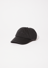 Afends Mens Questions -  Six Panel Cap - Washed Black - Afends mens questions    six panel cap   washed black   sustainable clothing   streetwear