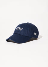 Afends Mens Enjoyment - Six Panel Cap - Navy - Afends mens enjoyment   six panel cap   navy   sustainable clothing   streetwear