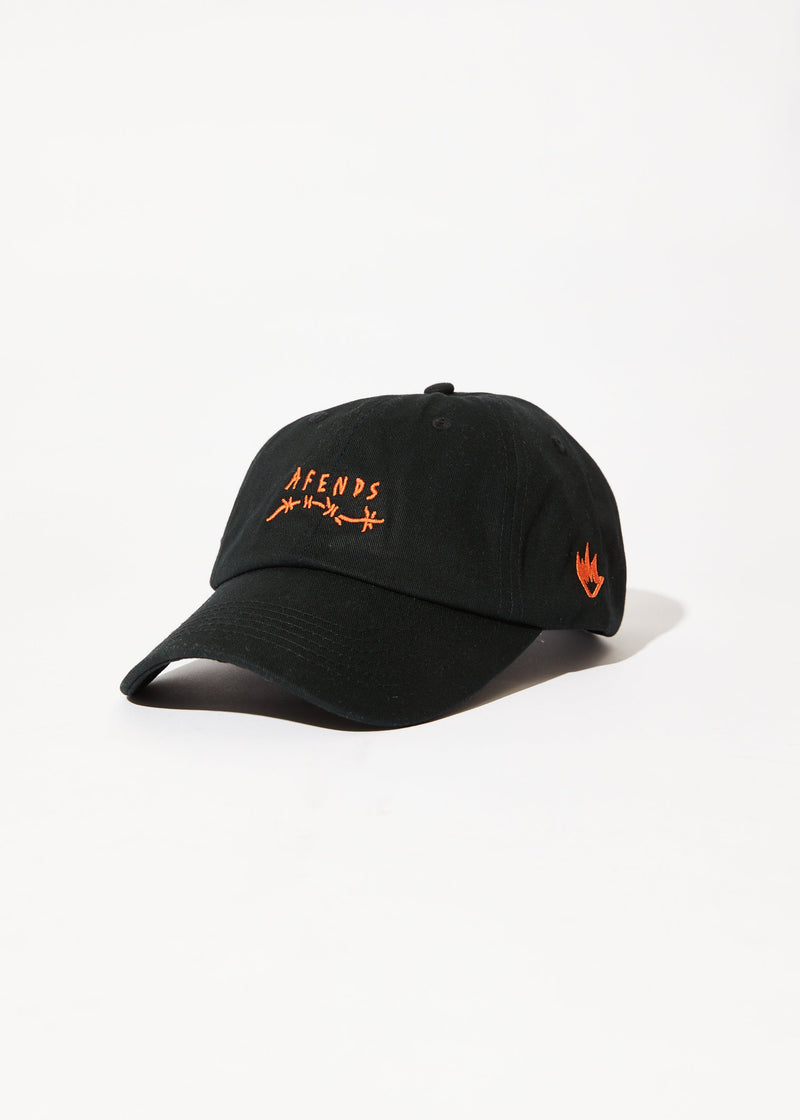 Afends Mens Barbwire - Six Panel Cap - Black