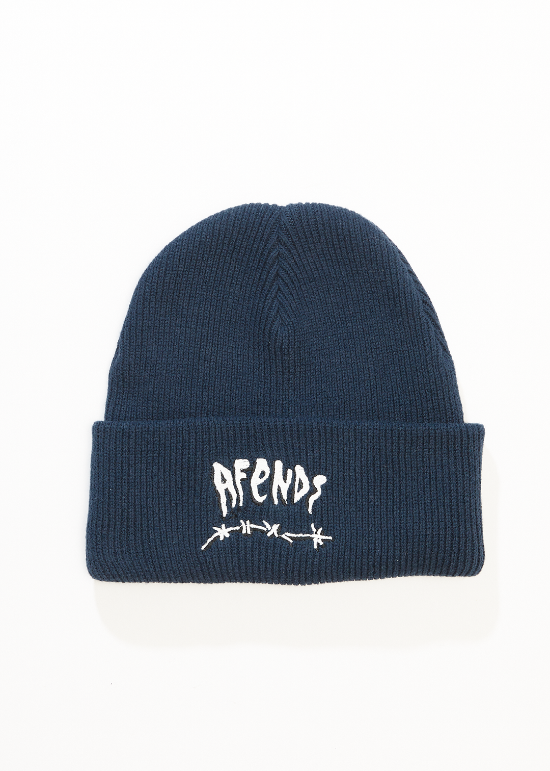 Afends Mens Barbwire - Beanie - Navy - Sustainable Clothing - Streetwear