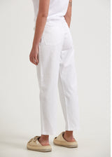 Afends Womens Shelby - Hemp Twill Wide Leg Pants - White - Afends womens shelby   hemp twill wide leg pants   white   sustainable clothing   streetwear