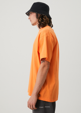 Afends Unisex Return - Unisex Organic Oversized T-Shirt - Papaya - Afends unisex return   unisex organic oversized t shirt   papaya   sustainable clothing   streetwear