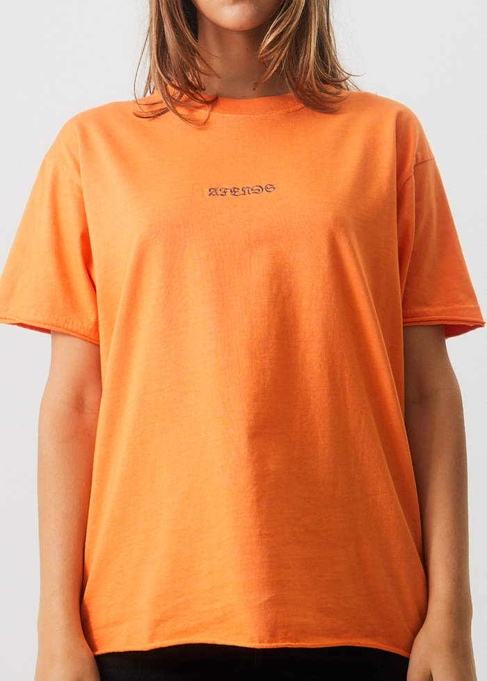 Afends Womens Luxury - Recycled Oversized T-Shirt - Papaya - Sustainable Clothing - Streetwear