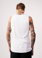 Afends Mens Base - Hemp Singlet - White - Afends mens base   hemp singlet   white   sustainable clothing   streetwear