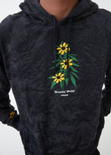 Afends Mens Beautiful Weeds - Hemp Graphic Hoodie - Black - Afends mens beautiful weeds   hemp graphic hoodie   black   sustainable clothing   streetwear