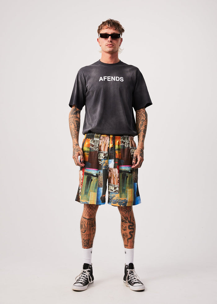 Afends Mens Boulevard - Recycled Baggy Shorts - Multi - Sustainable Clothing - Streetwear