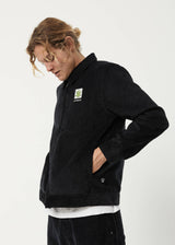 Afends Mens Coasting - Hemp Corduroy Jacket - Black - Afends mens coasting   hemp corduroy jacket   black   sustainable clothing   streetwear