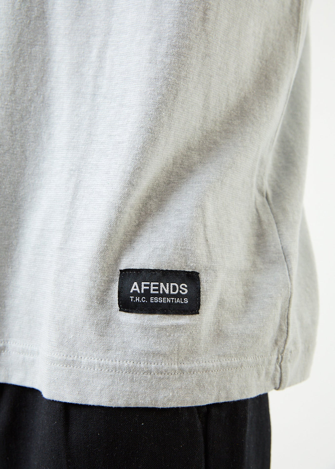 Afends Mens Classic - Hemp Retro T-Shirt - Smoke - Sustainable Clothing - Streetwear