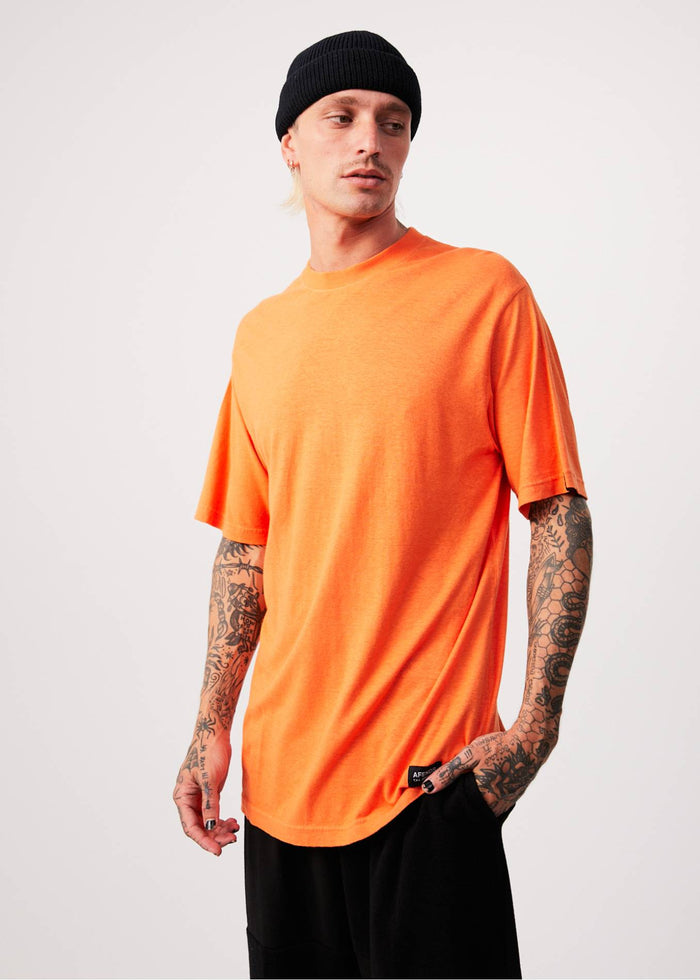 Afends Mens Classic - Hemp Retro T-Shirt - Sunset - Sustainable Clothing - Streetwear