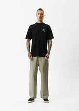 Afends Mens Crops - Retro Logo T-Shirt - Black - Afends mens crops   retro logo t shirt   black   sustainable clothing   streetwear