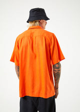 Afends Mens Daily - Hemp Cuban Short Sleeve Shirt - Orange - Afends mens daily   hemp cuban short sleeve shirt   orange   sustainable clothing   streetwear