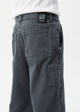 Afends Mens Disorder - Organic Denim Baggy Jeans - Slate - Afends mens disorder   organic denim baggy jeans   slate   sustainable clothing   streetwear