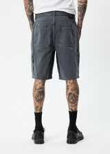 Afends Mens Disorder - Organic Denim Carpenter Shorts - Slate - Afends mens disorder   organic denim carpenter shorts   slate   sustainable clothing   streetwear