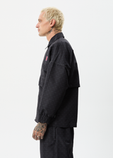Afends Mens Escape - Recycled Spray Jacket - Charcoal - Afends mens escape   recycled spray jacket   charcoal   sustainable clothing   streetwear