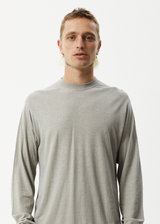 Afends Mens Essential - Hemp Long Sleeve T-Shirt - Olive - Afends mens essential   hemp long sleeve t shirt   olive   sustainable clothing   streetwear