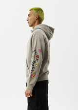 Afends Mens F Plastic - Graphic Hoodie - Olive - Afends mens f plastic   graphic hoodie   olive   sustainable clothing   streetwear