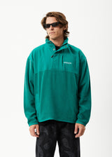 Afends Mens Intergalactic - Fleece Pullover - Emerald - Afends mens intergalactic   fleece pullover   emerald   sustainable clothing   streetwear