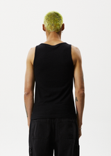 Afends Mens Laidback - Hemp Singlet - Black - Afends mens laidback   hemp singlet   black   sustainable clothing   streetwear