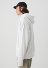 Afends Mens Luxury - Recycled Hoodie - White - Afends mens luxury   recycled hoodie   white   sustainable clothing   streetwear