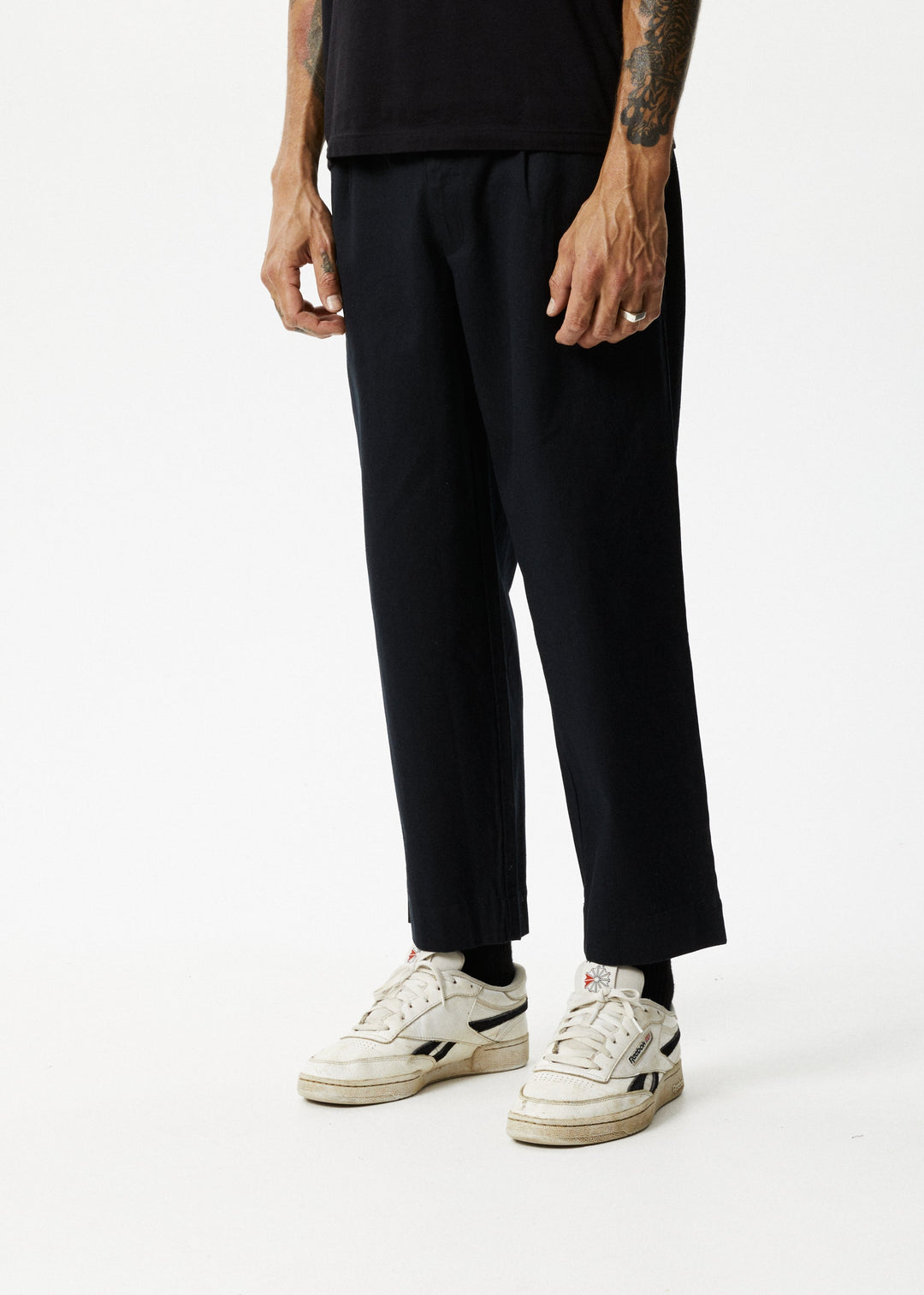 Afends Mens Mixed Business - Hemp Suit Pants - Black - Sustainable Clothing - Streetwear