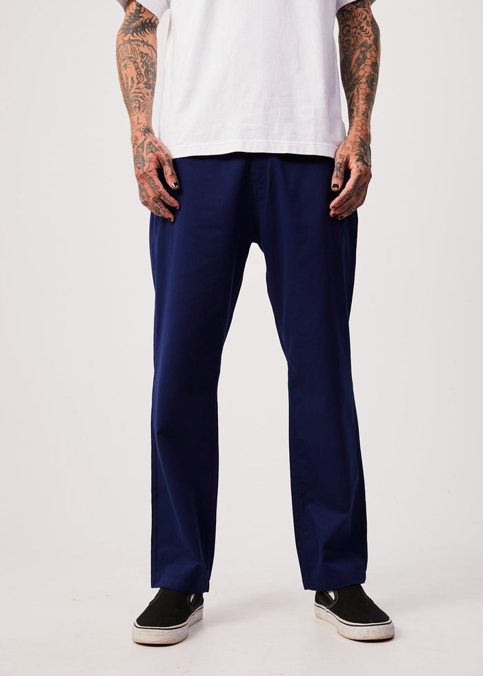 Afends Mens Ninety Twos - Recycled Relaxed Chino Pants - Seaport - Sustainable Clothing - Streetwear