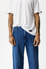 Afends Mens Pablo - Hemp Denim Baggy Jeans - Authentic Blue - Afends mens pablo   hemp denim baggy jeans   authentic blue   sustainable clothing   streetwear