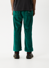 Afends Mens Pablo Union - Corduroy Baggy Pants - Emerald - Afends mens pablo union   corduroy baggy pants   emerald   sustainable clothing   streetwear