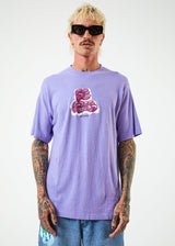 Afends Mens Planetary - Hemp Retro Graphic T-Shirt - Plum - Afends mens planetary   hemp retro graphic t shirt   plum   sustainable clothing   streetwear