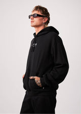 Afends Mens Spaced - Recycled Hoodie - Black - Afends mens spaced   recycled hoodie   black   sustainable clothing   streetwear