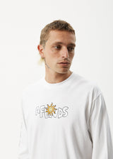 Afends Mens Sunshine - Long Sleeve Graphic T-Shirt - White - Afends mens sunshine   long sleeve graphic t shirt   white   sustainable clothing   streetwear