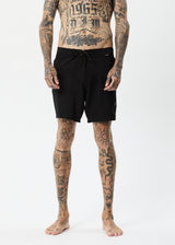 Afends Mens Vortex - Recycled Fixed Waist Boardshorts - Black - Afends mens vortex   recycled fixed waist boardshorts   black   sustainable clothing   streetwear