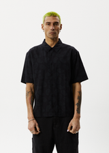 Afends Mens Tradition - Paisley Short Sleeve Shirt - Black - Afends mens tradition   paisley short sleeve shirt   black   sustainable clothing   streetwear