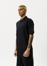 Afends Mens Tradition - Paisley Short Sleeve Shirt - Black - Afends mens tradition   paisley short sleeve shirt   black   sustainable clothing   streetwear