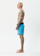 Afends Mens Vortex - Recycled Fixed Waist Boardshorts - Dark Teal - Afends mens vortex   recycled fixed waist boardshorts   dark teal   sustainable clothing   streetwear