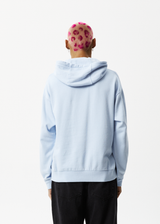 Afends Mens World Problems - Recycled Hoodie - Powder Blue - Afends mens world problems   recycled hoodie   powder blue   sustainable clothing   streetwear