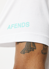 Afends Mens World Problems - Recycled Retro Graphic T-Shirt - White - Afends mens world problems   recycled retro graphic t shirt   white   sustainable clothing   streetwear
