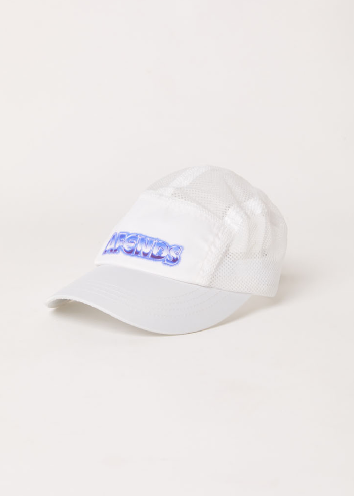 Afends Unisex Chromed - Recycled 5 Panel Cap - White - Sustainable Clothing - Streetwear